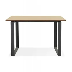 Schreibtisch GIMINI Holz Metall  Chefschreibtisch mit Natürlicher Eleganz  Bürotisch für Inspirierenden Arbeitsplatz  Kadima Design