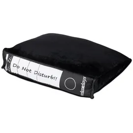 Relaxdays Bürokissen Aktenordner-Design 31 x 28 cm Schwarz