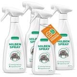 Silberkraft Milbenspray für Matratzen & Textil 4x500 ml Spray