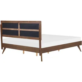Beliani Poissy 180 x 200 cm Dunkle Esche