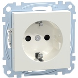Merten SCHUKO-Steckdose pws/gl mit Steckklemme MEG2300-0319