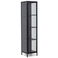 Homexperts Vitrine CLASSIC, Schwarz matt - Metall - 40