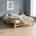 Homestyle4u Palettenbett 140 x 200 cm Braun