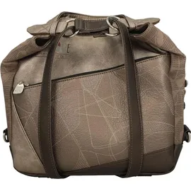 Anekke Sophia Schultertasche Polyurethan Braun/Weiß/Bronze/Mehrfarbig