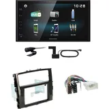 Kenwood DMX-125DAB USB Bluetooth DAB+ Einbauset für Mitsubishi Pajero ab 2015