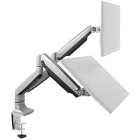 Ricoo Monitor-Halterung 2 Monitore TV Tischhalterung schwenkbar neigbar mit