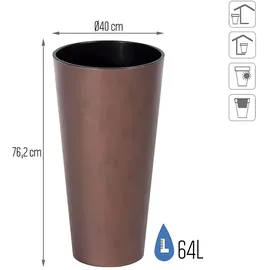 Prosperplast Tubus Slim 40 x 40 x 76,2 cm Kupfer