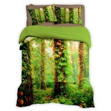 Traumschlaf Waldlichtung grün 155 x 220 cm + 80 x 80 cm