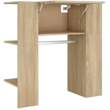 vidaXL Flurschrank Sonoma Eiche 97,5 x 37 x 99 cm Braun