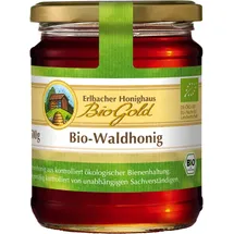 erlbacher-honighaus Bio-Waldhonig Erlbacher Honighaus BioGold 500g flüssig – Kräftig, dunkler Waldhonig aus EU-Ländern, BIO, im Glas, 500 g