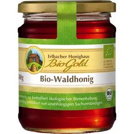 erlbacher-honighaus Bio-Waldhonig Erlbacher Honighaus BioGold 500g flüssig – Kräftig, dunkler Waldhonig aus EU-Ländern, BIO, im Glas, 500 g