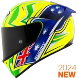 Suomy SR-GP EVO Top Racer, Integralhelm - Neon-Gelb/Neon-Grün/Blau - M