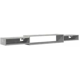 vidaXL Wandmontierter TV-Schrank Wandhalterung Betongrau