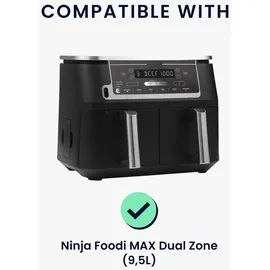 kwmobile Abdeckhaube für Heißluftfritteuse 9,5L schwarz