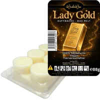 WonderWax Duftwachs Wax Melts für Duftlampe, 6 Kreise Duftmelt Wachsmelt Sojawachs Duftwachs Würfel für Raumdüfte, Wachs Duftöl Winter Indoor Schmelzen für Aromalampe Lady Gold