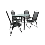VCM VCM, Gartentisch + schwarz ¦ Maße cm) B: 140 H: 76