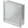 luxebath Wandnische Dusche Edelstahl Gebürstet 25,5x25,5x10 cm
