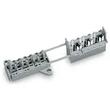 WAGO Verbindungsklemme starr: 0.75-1.5mm2 Polzahl: 6 50 St. Grau