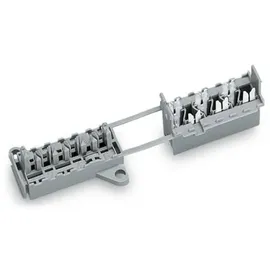 WAGO Verbindungsklemme starr: 0.75-1.5mm2 Polzahl: 6 50 St. Grau