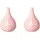 creativ home Tischvase CREATIV HOME "BLOOMING", rosa, H:18,5cm Ø:12,5cm, Porzellan, Vasen, Vase mit Blütendesign, aus Porzellan