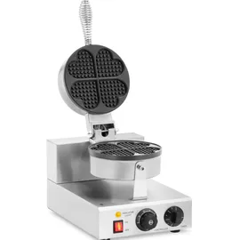 Royal Catering Waffeleisen Waffelmaschine Wende-Waffelautomat herzförmig 1000 W 0 - 5 min Timer