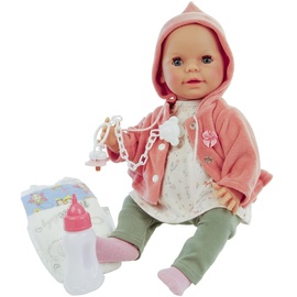 Schildkröt Puppe Lina (Trink + Näßbaby, Gr. 40 cm, Baby Puppe inkl. Kleidung, Schnuller, Windel und Zubehör