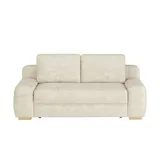 bobb Schlafcouch Mikrofaser 2-Sitzer Beige