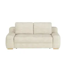 bobb Schlafcouch Mikrofaser 2-Sitzer Beige