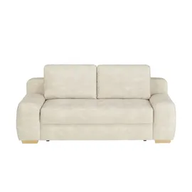 bobb Schlafcouch Mikrofaser 2-Sitzer Beige