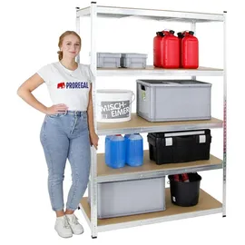 Proregal Schwerlastregal Ragnar für Gesamtlast 875kg Maße: 180x120x60 Verzinkt, Kellerregal, Steckregal, Garagenregal, Lagerregal