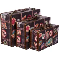 BIRENDY Truhe Kiste KD1291 Geschenkbox Holztruhe Vintage Look Schatzkiste