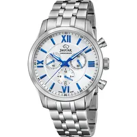 Jaguar Swiss Made, Acamar Chronograph J963/1 Silbern, Edelstahlband 41,5