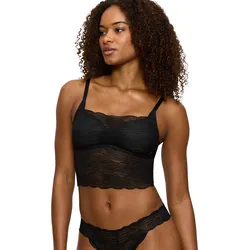 Longline-BH TRIUMPH "Lift Smart Bustier", Damen, Gr. 1, N-Gr, schwarz, Spitze, Spitze, Obermaterial: 60% Polyamid, 24% Polyester, 16% Elasthan, unifarben, elegant, BHs, Strech-Spitze
