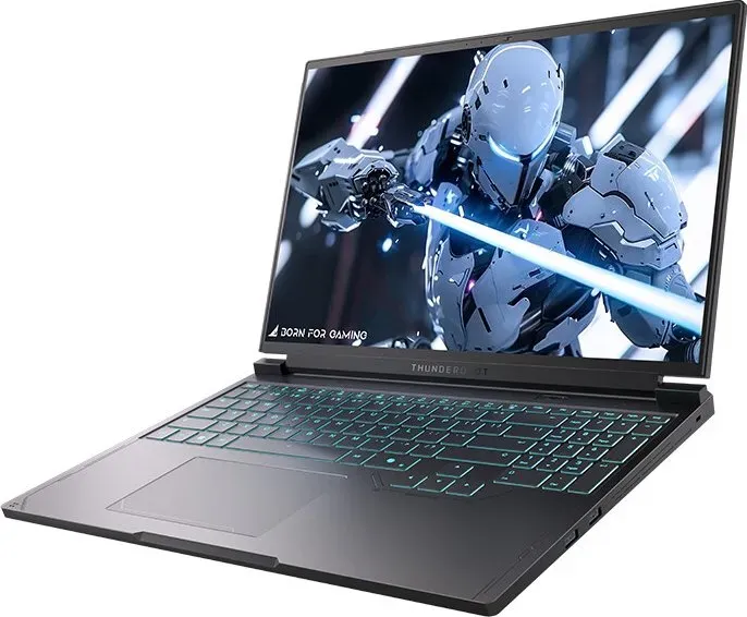 Thunderobot Radiant S16 5060 Gaming-Laptop, 16 Zoll QHD+ 240 Hz 2K-Display, Core i7-13650HX, NVIDIA GeForce RTX 5060, 16 GB DDR5-RAM, 1 TB SSD, RGB-beleuchtete Tastatur, Wi-Fi 6, Schwarz
