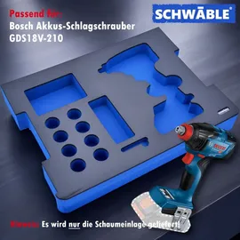 schwäble Schaumeinlage Schaumstoffeinlage Bosch Akku-schlagschrauber Gdx18v-210 - Schwäble