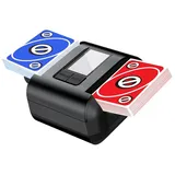 AVUMDA Kartenmischmaschine Elektrische, Automatischer Kartenmischer für 1–2 Decks One-Press Auto & Manueller Wiederaufladbar 2000mAh Geräuscharm für Poker UNO Blackjack Skip-BO Phase 10 Texas Hold'em