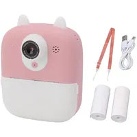 Tnfeeon 2,4-Zoll-Digital-Sofortbildkamera für Kinder, HD-Sofortbildkamera, Rosa