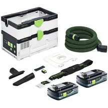 Festool CTLC SYS Akku Absaugmobil 36 V ( 2x 18 V ) Staubkl. L + 2x Akku 4,0 Ah - ohne Ladegerät