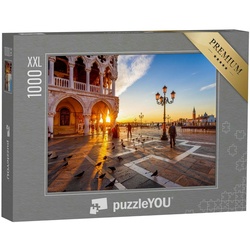 puzzleYOU Puzzle Puzzle 1000 Teile XXL „Markusplatz und Dogenpalast, Venedig, Italien“, 1000 Puzzleteile, puzzleYOU-Kollektionen Venedig