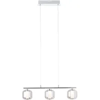Brilliant Rafa 3-flg. 57 cm Balken chrom/rauchglas
