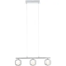 Brilliant Rafa 3-flg. 57 cm Balken chrom/rauchglas