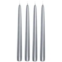 Wiedemann Kerzen Edelglanz Spitzkerzen 240/24 mm 4 St. silber