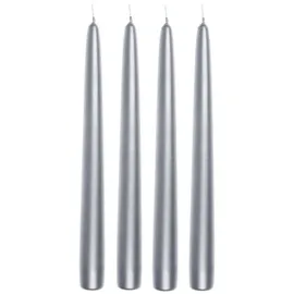 Wiedemann Kerzen Edelglanz Spitzkerzen 240/24 mm 4 St. silber
