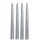 Wiedemann Kerzen Edelglanz Spitzkerzen 240/24 mm 4 St. silber