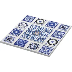 ZASSENHAUS Untersetzer CASABLANCA KREUZ 20 x 20 cm Keramik mit Kork-Unterseite