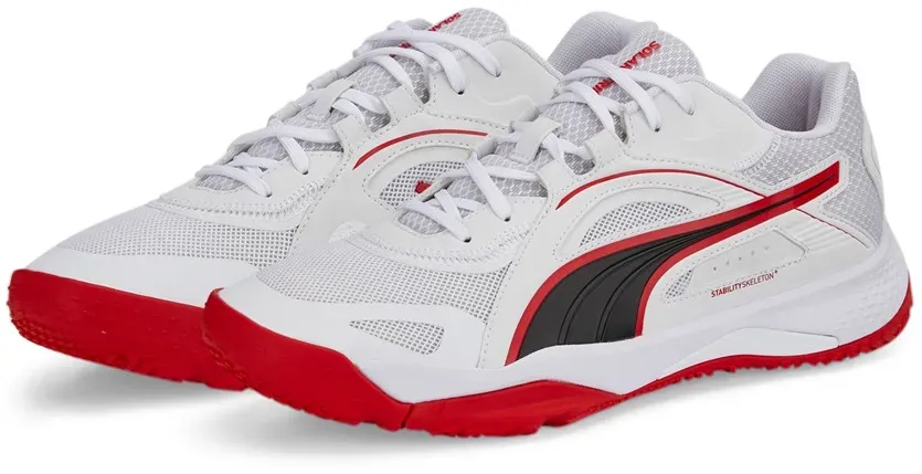 Puma Hallen-Indoorschuhe Solarstrike II weiss/rot Herren