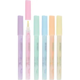 Stylex Acrylstifte 6 St. Mint/Orange/Pink/Hellgelb/Hellorange/Hellblau