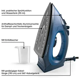 Clean Maxx Dampfbügeleisen 12261 Blau