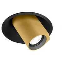 Wever & Ducré Bliek Round 1.0 LED Einbaustrahler schwarz/gold