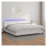 vidaXL Boxspringbett 200 x 200 cm Weiß